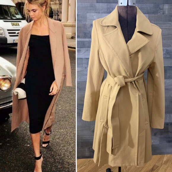 CAbi Jackets & Blazers - NEW CABi CASABLANCA Trench Coat Camel Tan size L